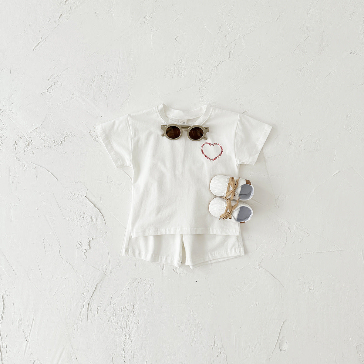 Active Plaid Set - Korean Style Summer Outfit for Little Movers