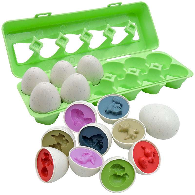 Smart Learning Eggs - Educational Shape & Color Matching Set