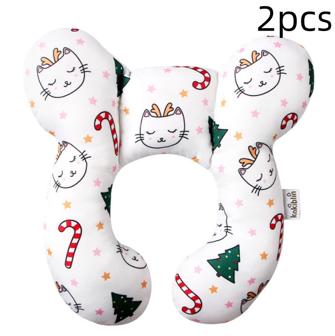 U-Shaped Kids Pillow - Soft Travel & Sleep Support for Little Ones