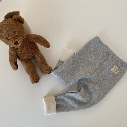 Cozy Wool-Lined Leggings - Korean Style Winter Warmth for Little Ones
