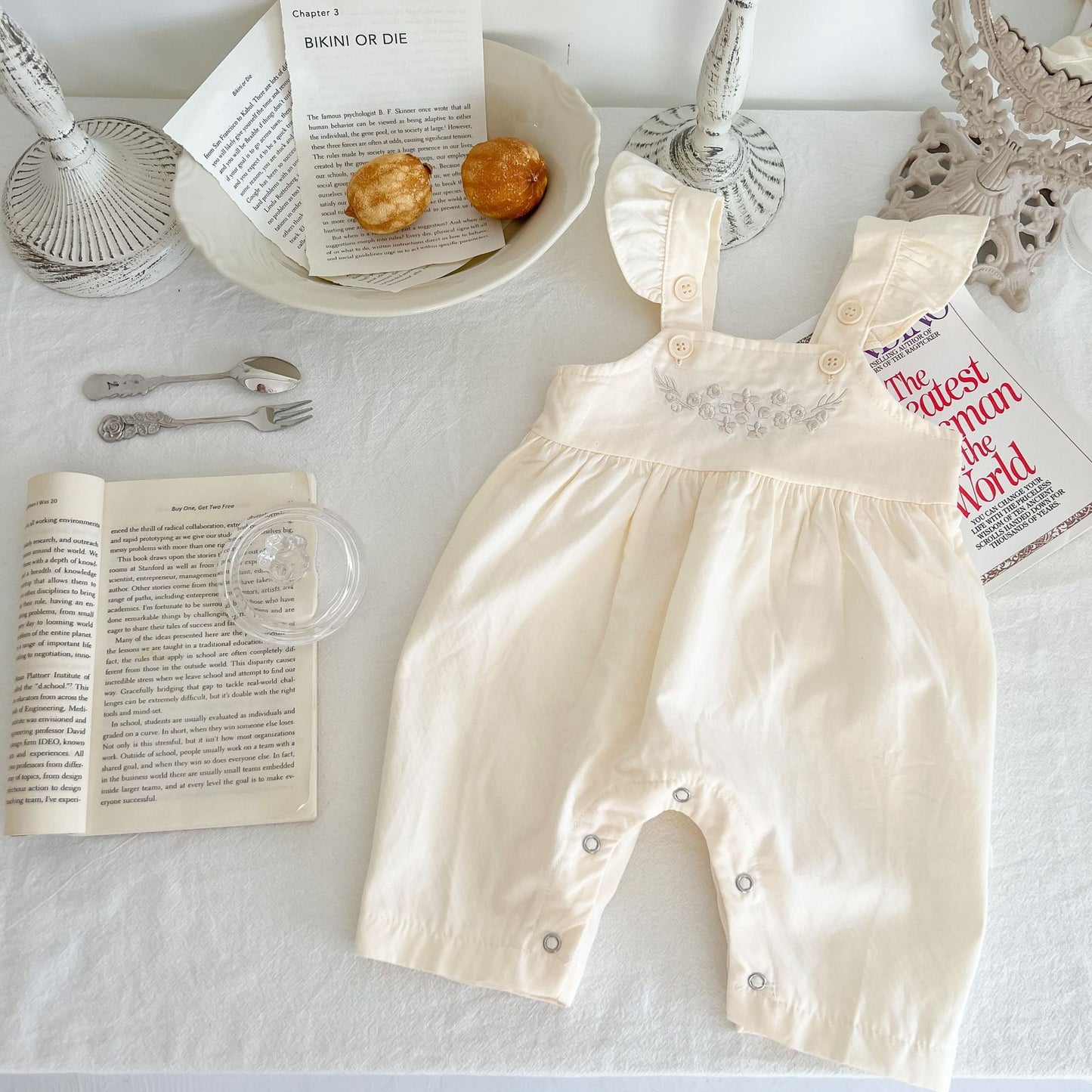 Sweet Suspender Set - Cotton Comfort with Charming Overall Style for Little Girls
