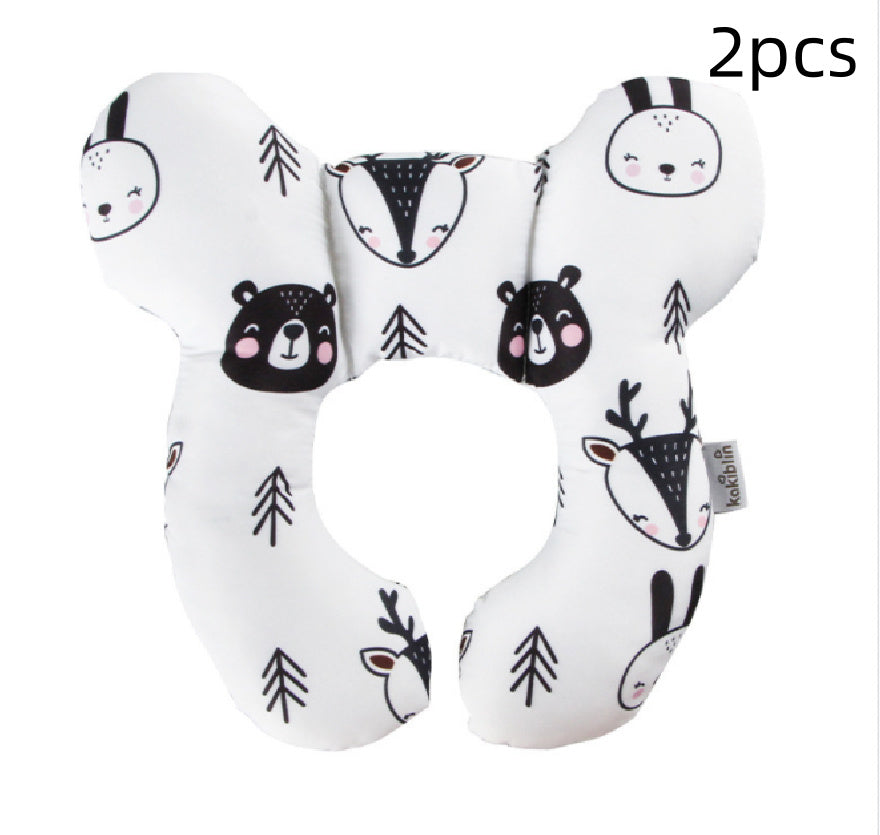 U-Shaped Kids Pillow - Soft Travel & Sleep Support for Little Ones