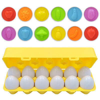 Smart Learning Eggs - Educational Shape & Color Matching Set