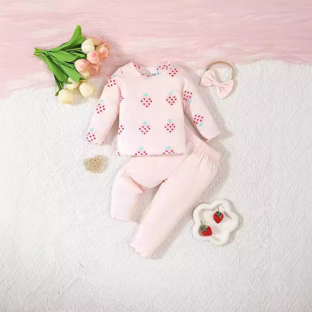 Complete Baby 3-Piece Set - Pullover Top, Pants & Hat Combo