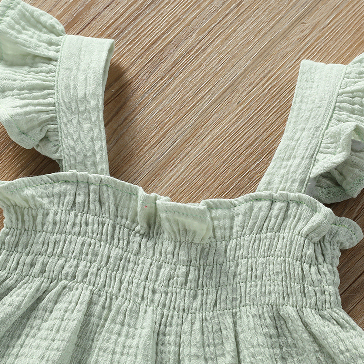 Cotton Summer Set - Sleeveless Top & Shorts for Little Girls