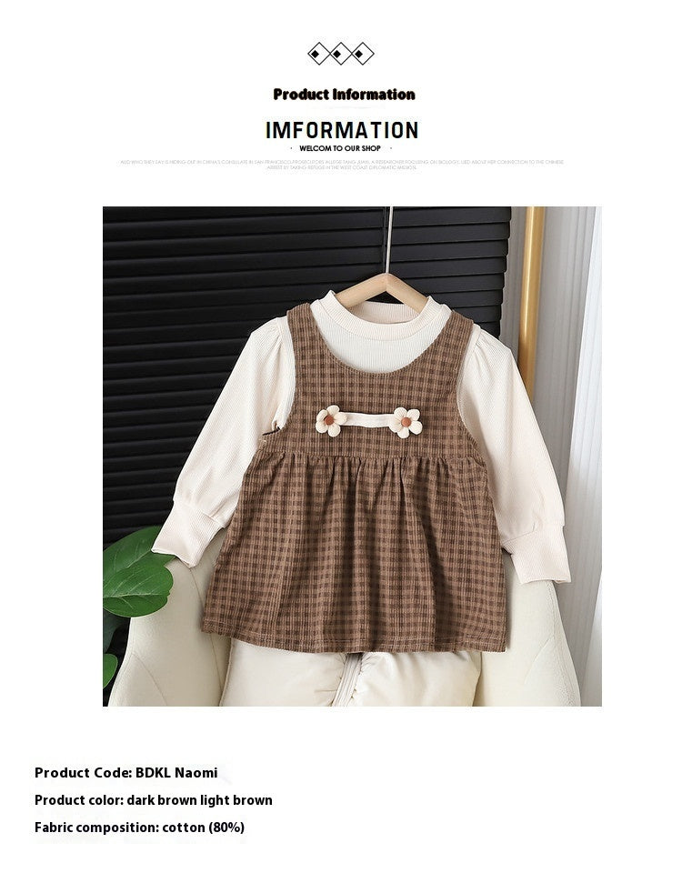 Korean-Style Plaid Suit Set