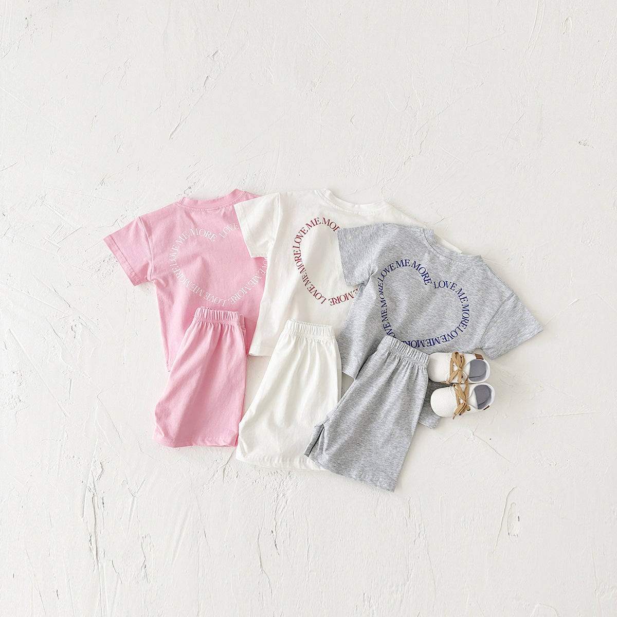 Active Plaid Set - Korean Style Summer Outfit for Little Movers