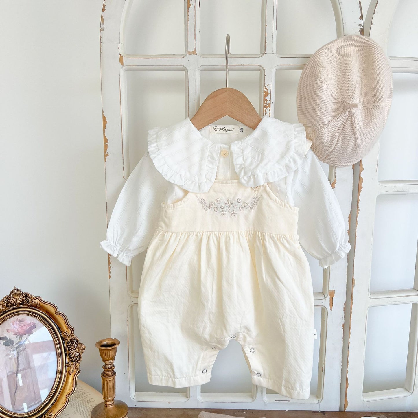 Sweet Suspender Set - Cotton Comfort with Charming Overall Style for Little Girls