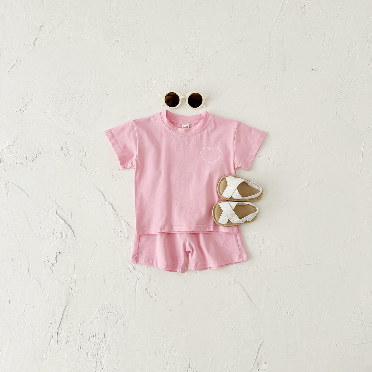 Active Plaid Set - Korean Style Summer Outfit for Little Movers