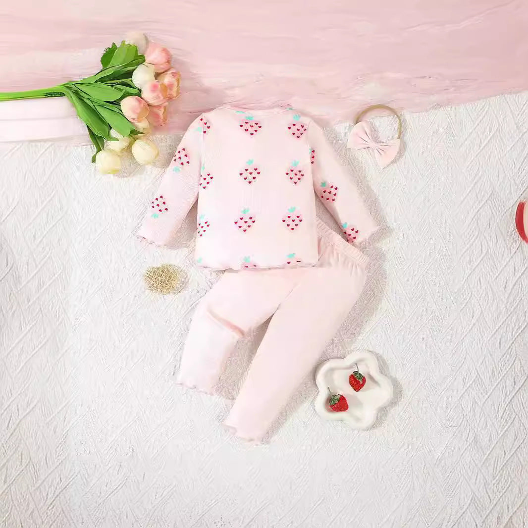 Complete Baby 3-Piece Set - Pullover Top, Pants & Hat Combo