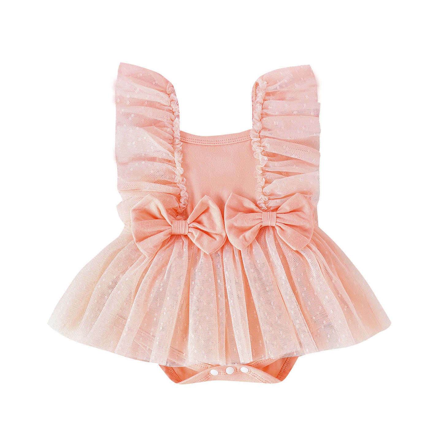 Sweet Triangle Jumpsuit - Sleeveless Summer Romper for Baby Girls