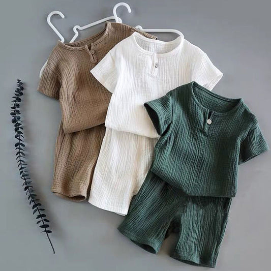 Premium Cotton Two-Piece Suit Set