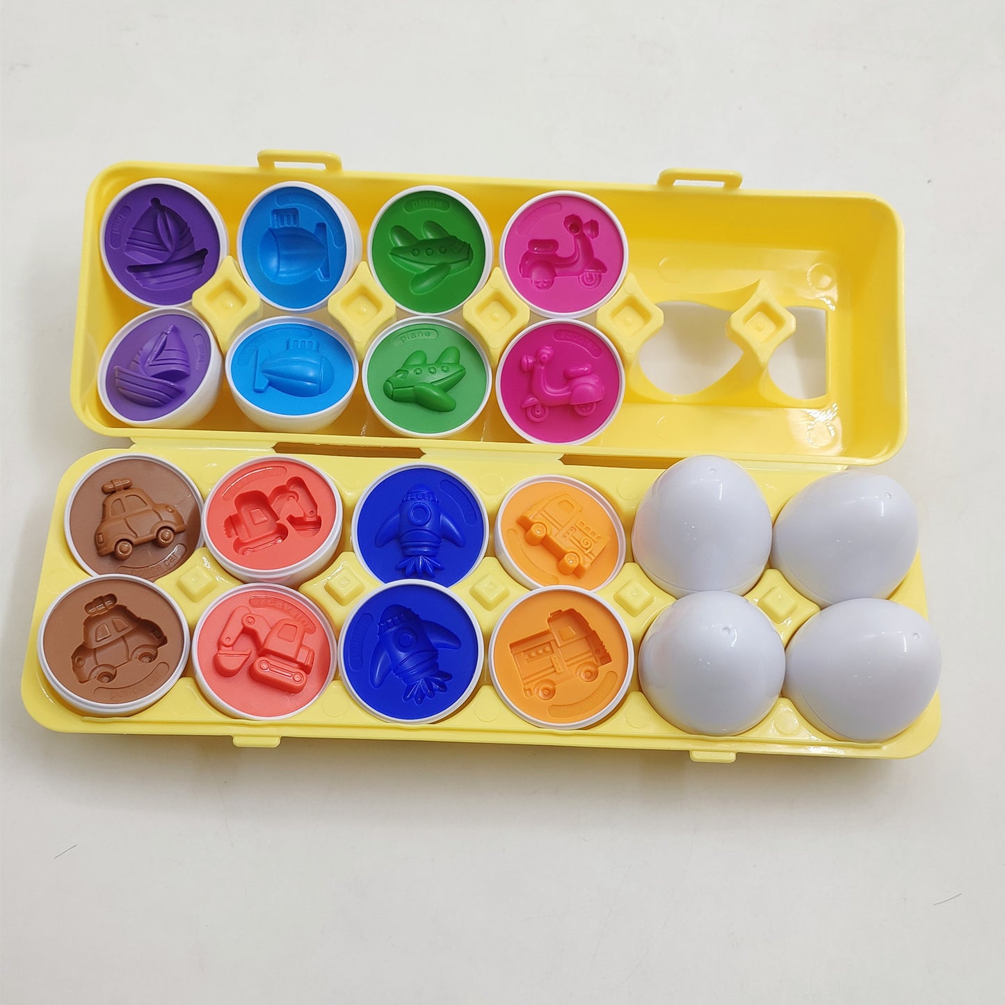 Smart Learning Eggs - Educational Shape & Color Matching Set
