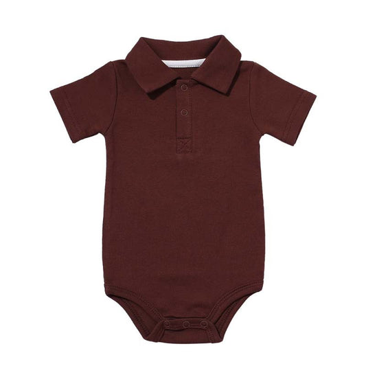 Korean Style Cotton Romper - Short Sleeve Summer Comfort with Concealed Buttons