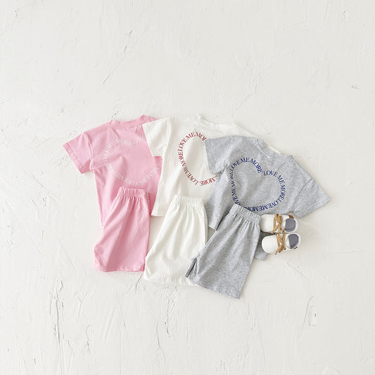 Active Plaid Set - Korean Style Summer Outfit for Little Movers