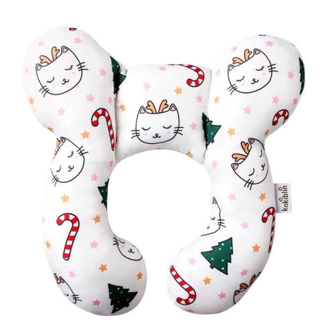 U-Shaped Kids Pillow - Soft Travel & Sleep Support for Little Ones
